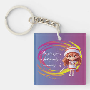 Schattigee Nurse Cartoon Sleutelhanger – Speedy Re