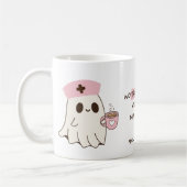 Schattigee Nurse Ghost Halloween Mok - 11oz (Links)