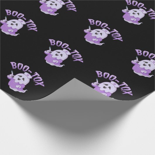 Schattigee Nurse Ghost met Botox Injection Funny S Cadeaupapier (Hoek)