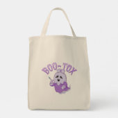 Schattigee Nurse Ghost met Botox Injection Funny S Tote Bag (Achterkant)