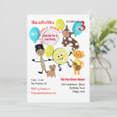 Schattigee Nursery Rhyme Cartoon Kids Verjaardag Kaart (Staand voorkant)