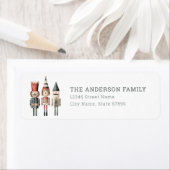 Schattigee Nutcracker Retour Adreslabels Etiket (Insitu)