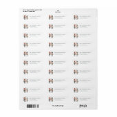 Schattigee Nutcracker Retour Adreslabels Etiket (Full Sheet)