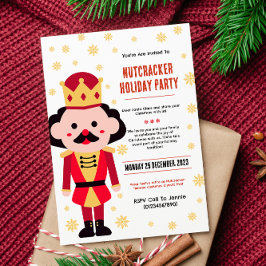 Schattigee Nutcracker Vakantie Party Kaart