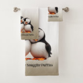 Schattigee Nuthin' Like Snugglin' Puffins Bad Handdoek (Insitu)