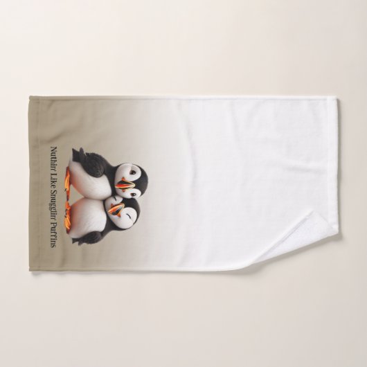 Schattigee Nuthin' Like Snugglin' Puffins Bad Handdoek (Handdoek)