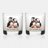Schattigee Nuthin' Like Snugglin' Puffins Whisky Glas (Voorkant)
