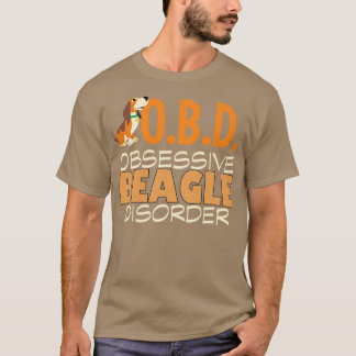 Schattigee obsessieve-beagle-aandoening t-shirt