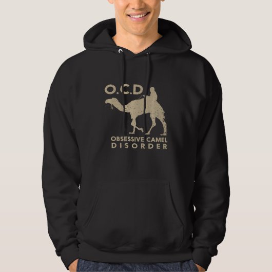 Schattigee OCD obsessieve kamelenstoornis woestijn Hoodie (Voorkant)