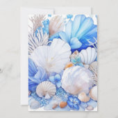 Schattigee Oceaan Blissful Seashell Boho Boy Baby  Kaart (Achterkant)