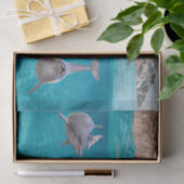 Schattigee Oceaan Dolfijn Lover Sealife Ocean Tissuepapier (Geschenk)