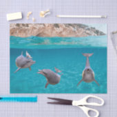 Schattigee Oceaan Dolfijn Lover Sealife Ocean Tissuepapier (Craft)