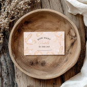 Schattigee oceaan klein baby shower Hoeveel parels Informatiekaartje