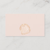 Schattigee oceaan klein baby shower Hoeveel parels Informatiekaartje (Achterkant)