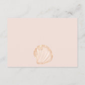 Schattigee oceaan kleine parel baby shower brengen informatiekaartje (Achterkant)