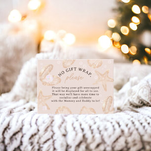 Schattigee oceaan kleine parel baby shower geen wr informatiekaartje