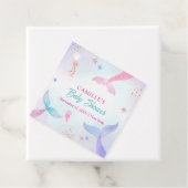 Schattigee Oceaan Zomer Zeemeermin Tail Baby showe Bedankjes Labels (In situ)