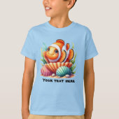 Schattigee oceaanvis aanpasbaar t-shirt (Voorkant)