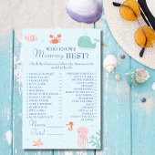 Schattigee Ocean Pastel Wie kent mama beste spel Flyer