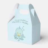 Schattigee Octopus Baby shower Kawaii Bedankdoosjes (Achterkant)