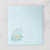 Schattigee Octopus Baby shower Kawaii Plaatskaartje (Buitenkant ongevouwen)