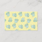 Schattigee octopus Baby shower Kawaii Raad eens ho Informatiekaartje (Achterkant)