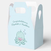 Schattigee Octopus Baby shower Kawaii Roze Meisje Bedankdoosjes (Geopend)