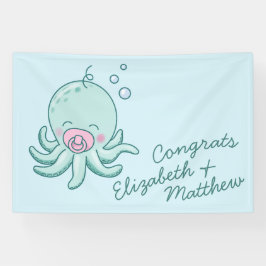Schattigee Octopus Baby shower Kawaii Roze Meisje Spandoek