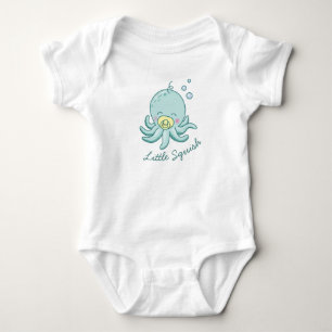 Schattigee Octopus Baby shower Kawaii White Romper