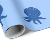 Schattigee Octopus Cartoon Oude Papier Print (Rol Hoek)
