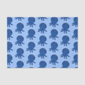 Schattigee Octopus Cartoon Oude Papier Print (Voorkant)