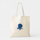 Schattigee Octopus Cartoon Oude Papier Print Tote Bag (Achterkant)