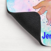 Schattigee Octopus Cartoon Waterverf Aangepaste na Muismat (Hoek)