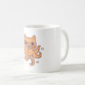 Schattigee Octopus Cat Funny Koffiemok (Voorkant rechts)