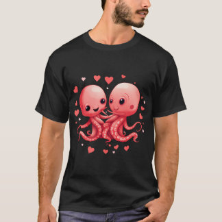 Schattigee Octopus Hearts Valentijnsdag V-Day Funn T-shirt