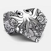 Schattigee octopus in zeewier stropdas (Opgerold)