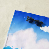 Schattigee Octopus Koraal Zomer Strand Vakantie Ki Strandlaken (In situ)