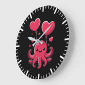 Schattigee octopus met hartballonnen, Valentijnsda Grote Klok (Hoek)