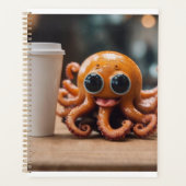 Schattigee Octopus met Kopje Koffieplanner Planner (Voorkant)