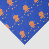 Schattigee octopus zeester Cartoon Tissuepapier (Detail)