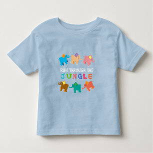 Schattigee Oerwoud olifanten Kinder Shirts