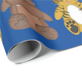 SCHATTIGEE OERWOUDEN DIEREN IN SANTA HATS Wrapping Cadeaupapier (Rol Hoek)