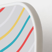 Schattigee off witte professionele pickleball pedd paddle (Links Detail)