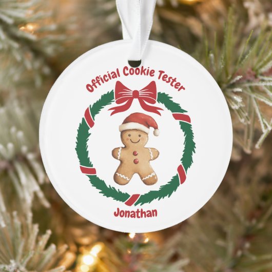 Schattigee officiële cookie tester kerst ornament (Boom)