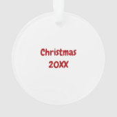 Schattigee officiële cookie tester kerst ornament (achterkant)