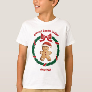 Schattigee officiële cookie tester kerst t-shirt