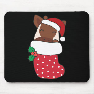 Schattigee okapis in kerstkousen voor kerst muismat