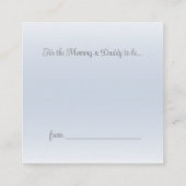 Schattigee Olifant Baby Boy Baby shower Luier Raff Informatiekaartje (Achterkant)