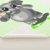 Schattigee Olifant Baby Sherpa Deken - Kies kleur (3/4)