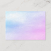 Schattigee olifant Baby shower behuizing Informatiekaartje (Achterkant)